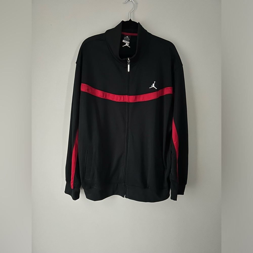 Jordan Brand Jumpman Dri-Fit Zip Up Black/Red Activewear Jacket XXL - Men